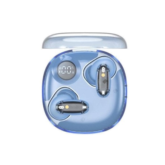 Mars Gaming Mhib2 Auriculares Bluetooth 5.4 Sonido Inmersivo 24 Horas Reproducción Estuche Azul