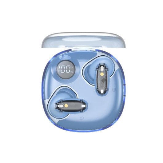 Mars Gaming Mhib2 Auriculares Bluetooth 5.4 Sonido Inmersivo 24 Horas Reproducción Estuche Azul