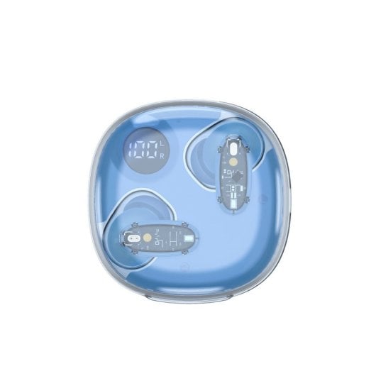 Mars Gaming Mhib2 Auriculares Bluetooth 5.4 Sonido Inmersivo 24 Horas Reproducción Estuche Azul