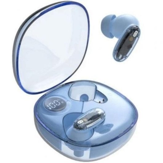 Mars Gaming Mhib2 Auriculares Bluetooth 5.4 Sonido Inmersivo 24 Horas Reproducción Estuche Azul
