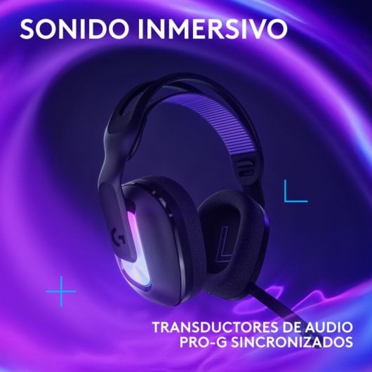 Logitech G522 LIGHTSPEED Auriculares Gaming Inalámbricos RGB Negros