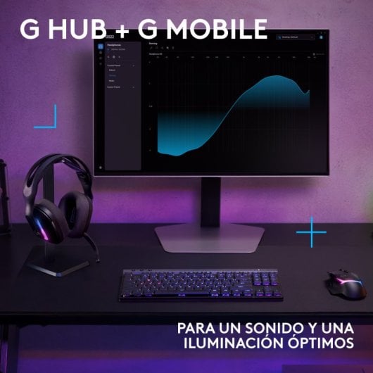 Logitech G522 LIGHTSPEED Auriculares Gaming Inalámbricos RGB Negros