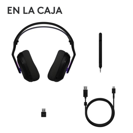 Logitech G522 LIGHTSPEED Auriculares Gaming Inalámbricos RGB Negros