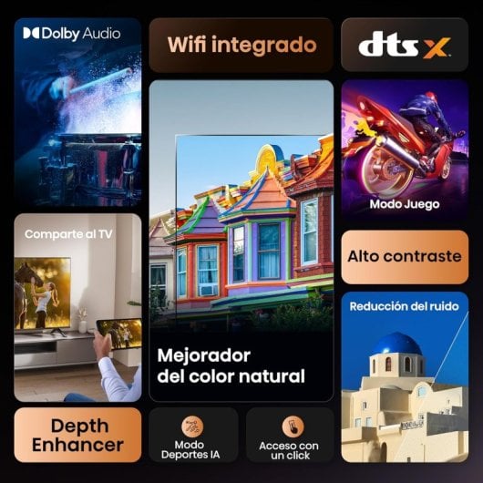Hisense LED 40A4Q 40″ FullHD Smart TV Dolby DTS HD Alto Contraste Modo Jogo