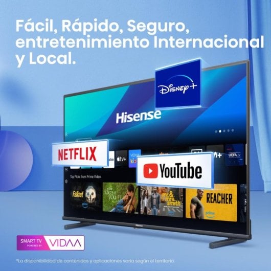 Televisor Hisense 32A5Q QLED 32? Full HD Smart TV HDR10 Dolby Atmos WiFi Negro