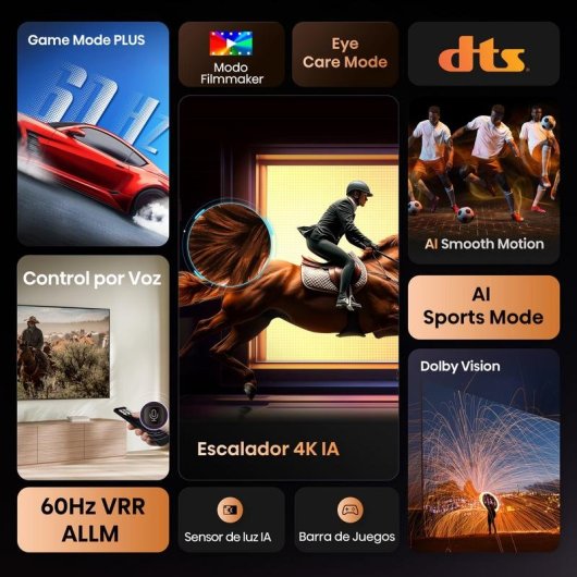 Hisense LED 55" 55A6Q UltraHD 4K Dolby Audio VIDAA