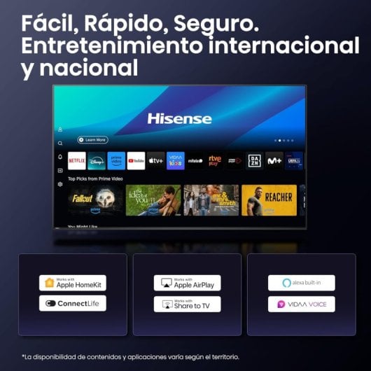 Hisense QLED 100E7Q Pro 100? 4K 144Hz Gaming, Dolby Vision IQ, Sonido Premium