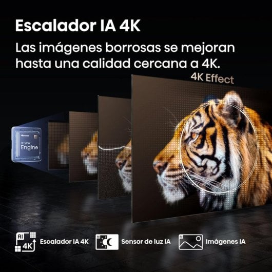 Hisense QLED 100E7Q Pro 100? 4K 144Hz Gaming, Dolby Vision IQ, Sonido Premium