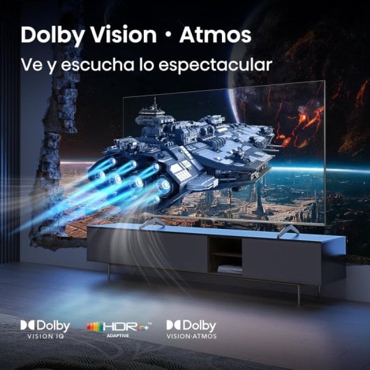 Hisense QLED 100E7Q Pro 100? 4K 144Hz Gaming, Dolby Vision IQ, Sonido Premium