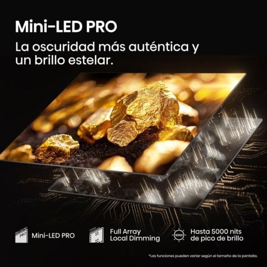 TV Hisense Mini-LED 65U8Q 65? 4K Dolby Vision IQ Dolby Atmos 165Hz Gaming Anti-Reflejo PRO