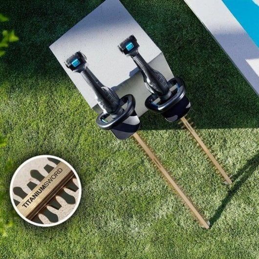 Cortasetos Cecotec TitaniumSword 4500 Freemove Brushless 45cm batería 21V titanio