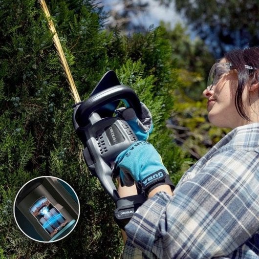 Cortasetos Cecotec TitaniumSword 4500 Freemove Brushless 45cm batería 21V titanio