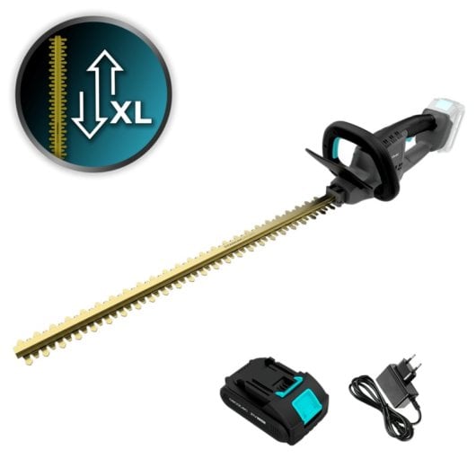 Cortasetos Cecotec TitaniumSword 6100 XL motor brushless batería 21V 61cm titanio