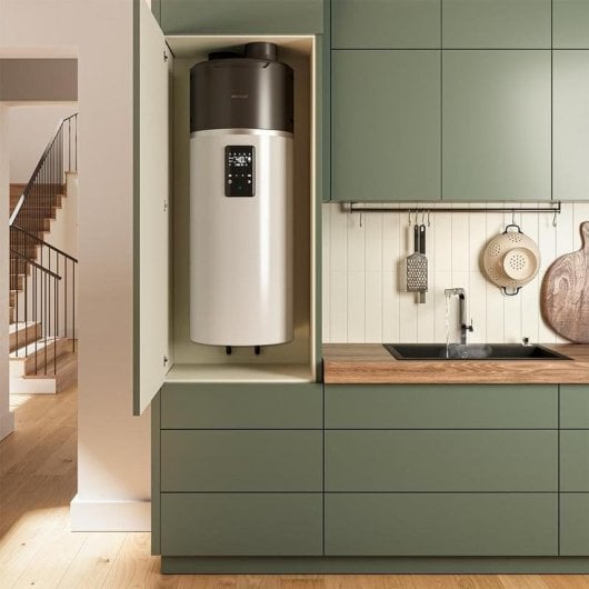 Termo aerotermia Cecotec 100L vertical Wifi touchscreen eficiência A+