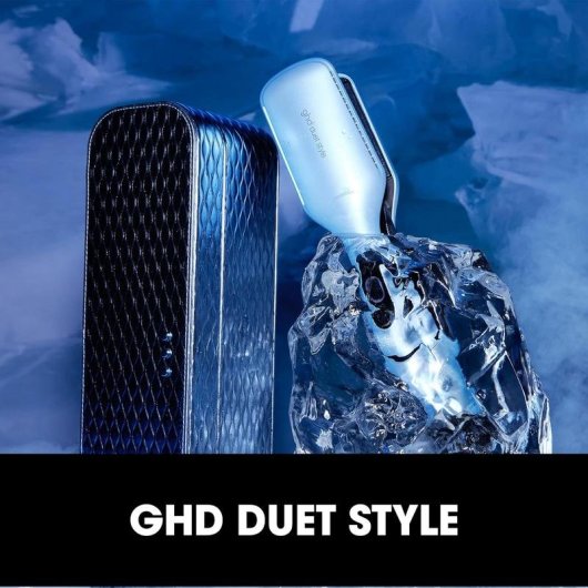 Lisseur 2-en-1 Professionnel ghd Duet Style Air-Fusion Plaques Céramique Arrêt Automatique Bleu