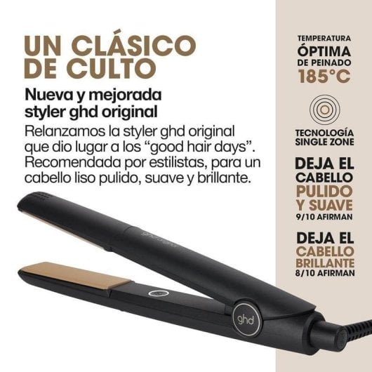 GHD Styler Original Plancha del Pelo 185°C Negra