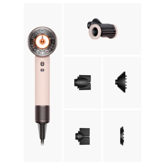 Secador de cabelo iónico Dyson HD08 Rose Gold 1600W 3 velocidades com 5 acessórios