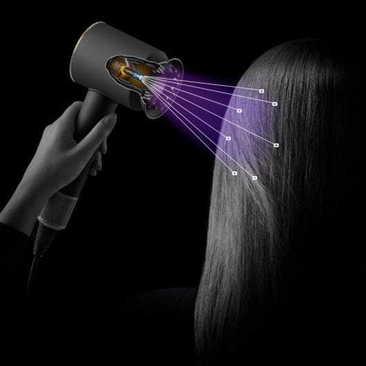 Secador de cabelo iónico Dyson HD08 Rose Gold 1600W 3 velocidades com 5 acessórios