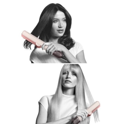 Plancha de pelo Dyson Ceramic Pink/Rose Gold con tecnología de vapor, ajustes LCD y apagado automático