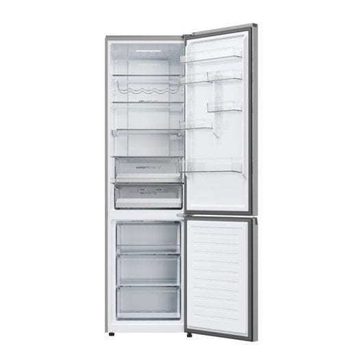 Frigorífico Haier HDPW5620CNPK Combinado 205cm 406L C Prateado Wifi No Frost Inteligência Artificial