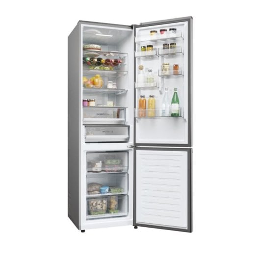 Frigorífico Haier HDPW5620CNPK Combinado 205cm 406L C Prateado Wifi No Frost Inteligência Artificial