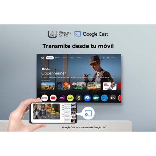 TCL QLED 43" 43P7K UltraHD 4K Dolby Atmos Google TV