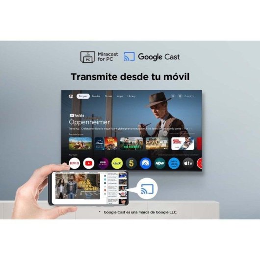 TCL QLED 50" 50P7KUltraHD 4K Dolby Atmos Google TV