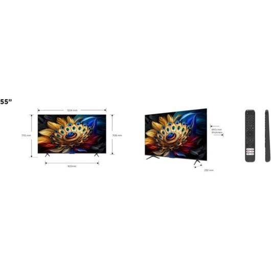 TCL QLED Pro 55" 55C61B UltraHD 4K Sonido Onkyo Google TV
