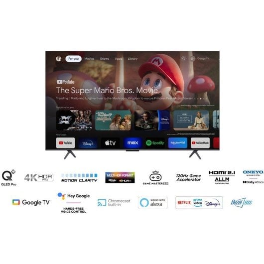 TCL QLED Pro 55" 55C61B UltraHD 4K Sonido Onkyo Google TV