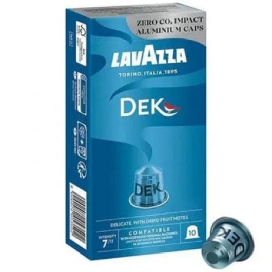 Cápsula café Lavazza Espresso Decaf Nespresso aluminio 10uds intensidad 7