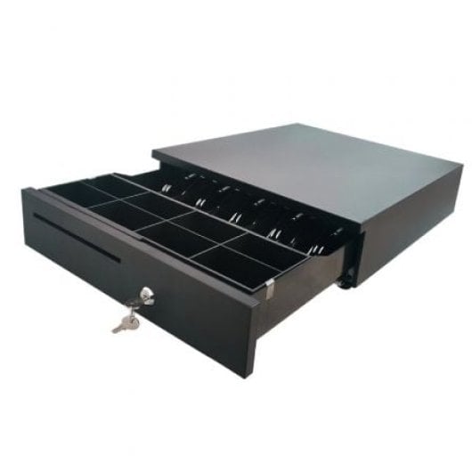 Cajón portamonedas 10POS CP-405N Negro 405x420x100mm Manual/Automático RJ12 12V