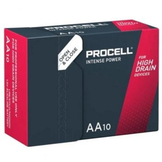 Pilha AA Duracell Procell Intense Power DURINTLR6C10 1.5V 3112mAh Pack 10