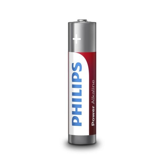 Philips AAA-Alkalibatterie LR03P4B/10, 1,5 V, 4er-Pack, cadmium-, quecksilber- und bleifrei