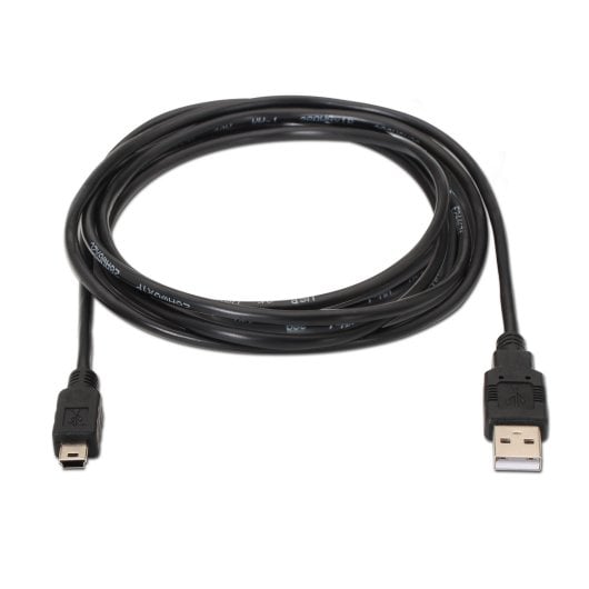 Cable USB AISENS A101-0025 1.8m USB 2.0 A a Mini-USB B Negro RoHS