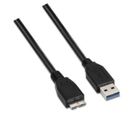 Kabel AISENS A105-0043 USB 3.0 A-M auf Micro B-M 1m Schwarz 5Gbps Geschirmt