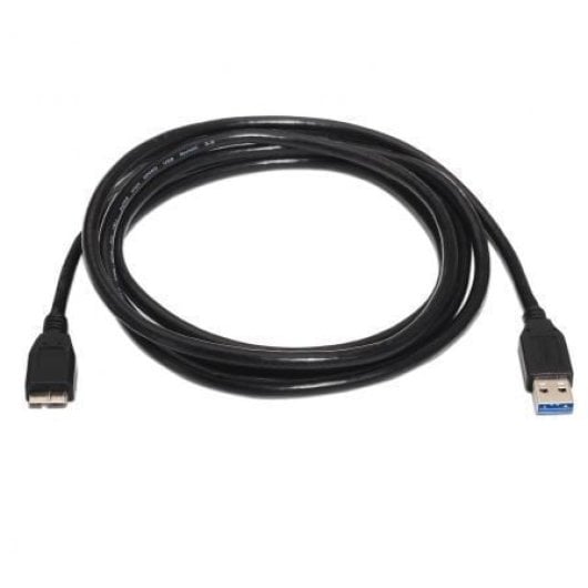 Cable AISENS A105-0043 USB 3.0 A-M a Micro B-M 1m Negro 5Gbps Apantallado