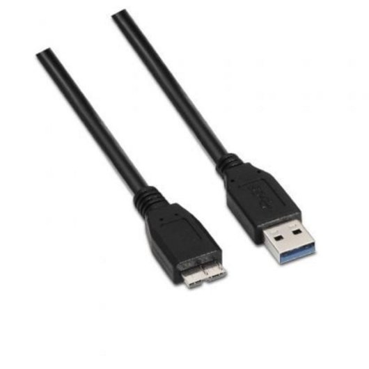 Kabel AISENS A105-0043 USB 3.0 A-M auf Micro B-M 1m Schwarz 5Gbps Geschirmt