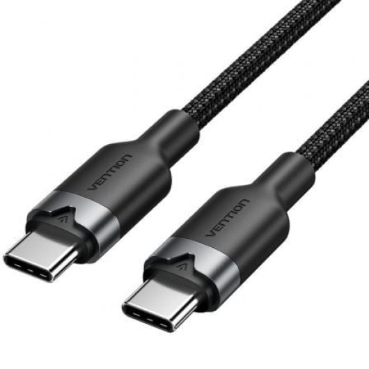 Cable USB 2.0 Vention TRDBF Tipo-C a Tipo-C 1m 60W 480Mbps Negro