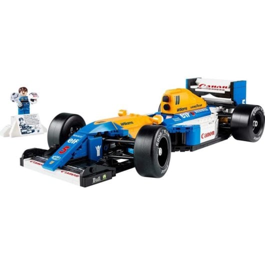 Lego Icons Williams Racing FW14B y Nigel Mansell, Maqueta para Adultos Coleccionistas de F1