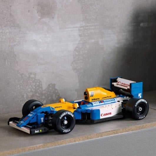 Lego Icons Williams Racing FW14B y Nigel Mansell, Maqueta para Adultos Coleccionistas de F1