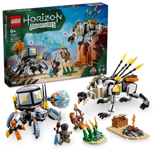 Lego Horizon Adventures Aloy und Varl vs. Krabbe und gezackte Zähne für Kinder ab 9 Jahren
