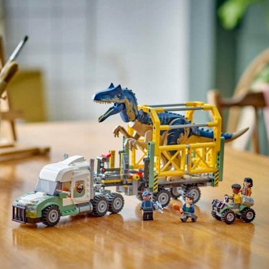 Lego Jurassic World Dinosaur Missions: Camião de Transporte Allosaurus para Crianças a partir dos 8 Anos