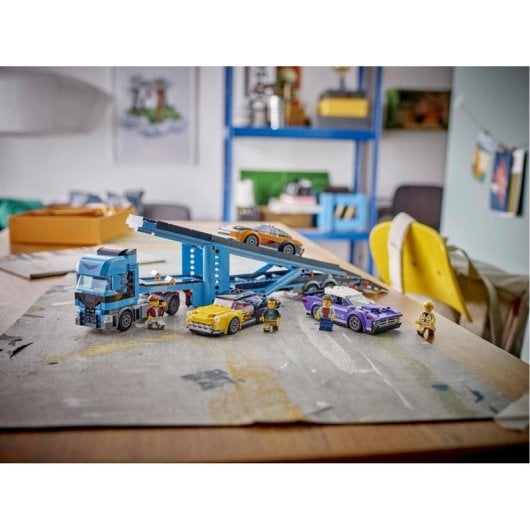 Lego City Camión de Transporte con Deportivos para Niños de 7+ Años
