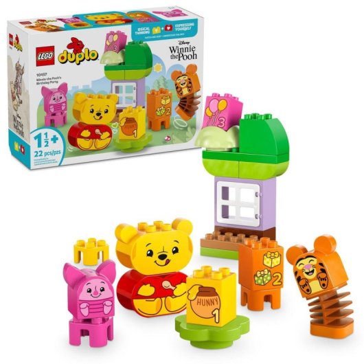 Lego Duplo Disney Fiesta de Cumpleaños de Winnie the Pooh para Niños de 18+ Meses