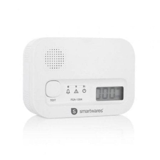 Rilevatore Gas Monossido di Carbonio Smartwares FGA-13041 40m² Allarme 85dB