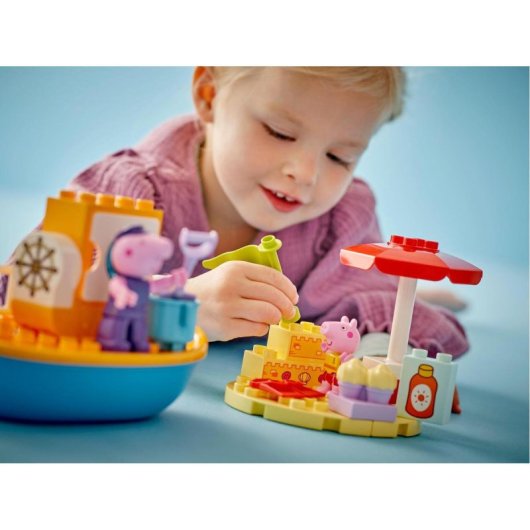 Excursion en bateau Peppa Pig en Lego Duplo pour les enfants de 2 ans et plus