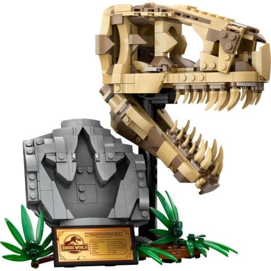 Lego Jurassic World Fósseis de Dinossauros: Crânio de T. rex para crianças a partir dos 9 anos