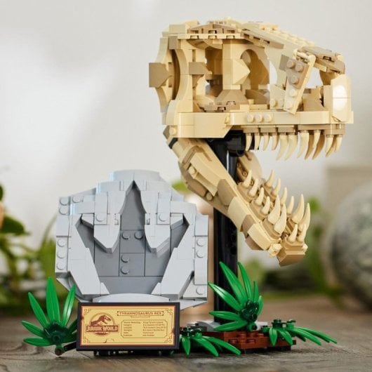 Lego Jurassic World Fósseis de Dinossauros: Crânio de T. rex para crianças a partir dos 9 anos
