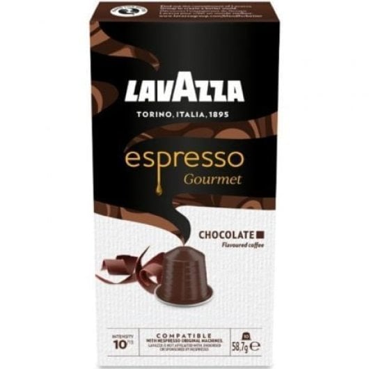 Cápsula Lavazza Espresso Gourmet Chocolate Arábica Brasil Robusta Nespresso Sabor Intenso