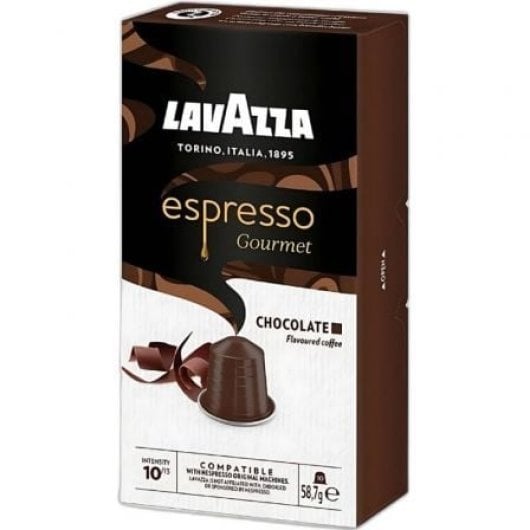 Cápsula Lavazza Espresso Gourmet Chocolate Arábica Brasil Robusta Nespresso Sabor Intenso